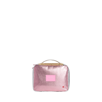 STATE bags Bensen toiletry kit metallic pink/silver front view click to zoom 