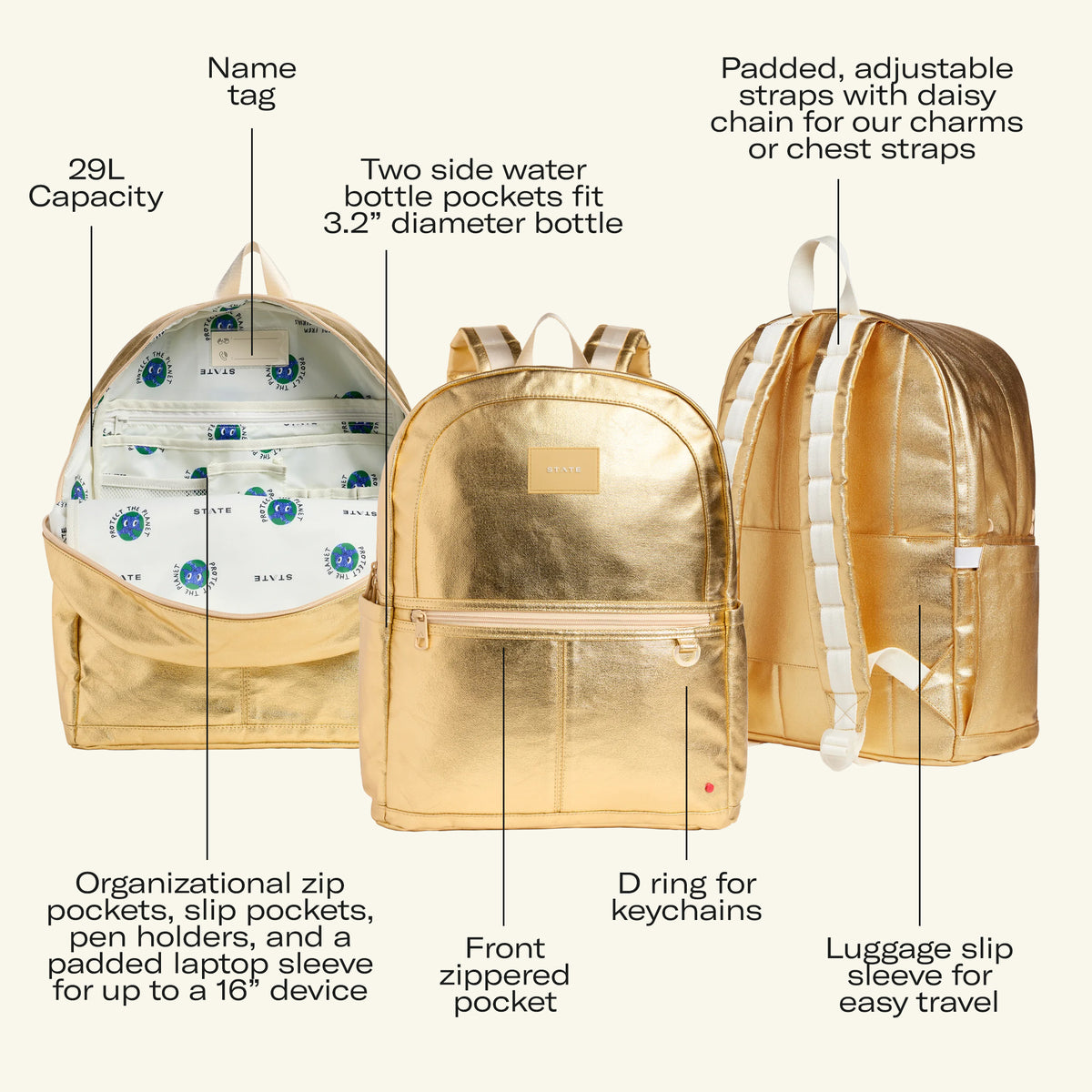 Kane Double Pocket Large Feature descriptions