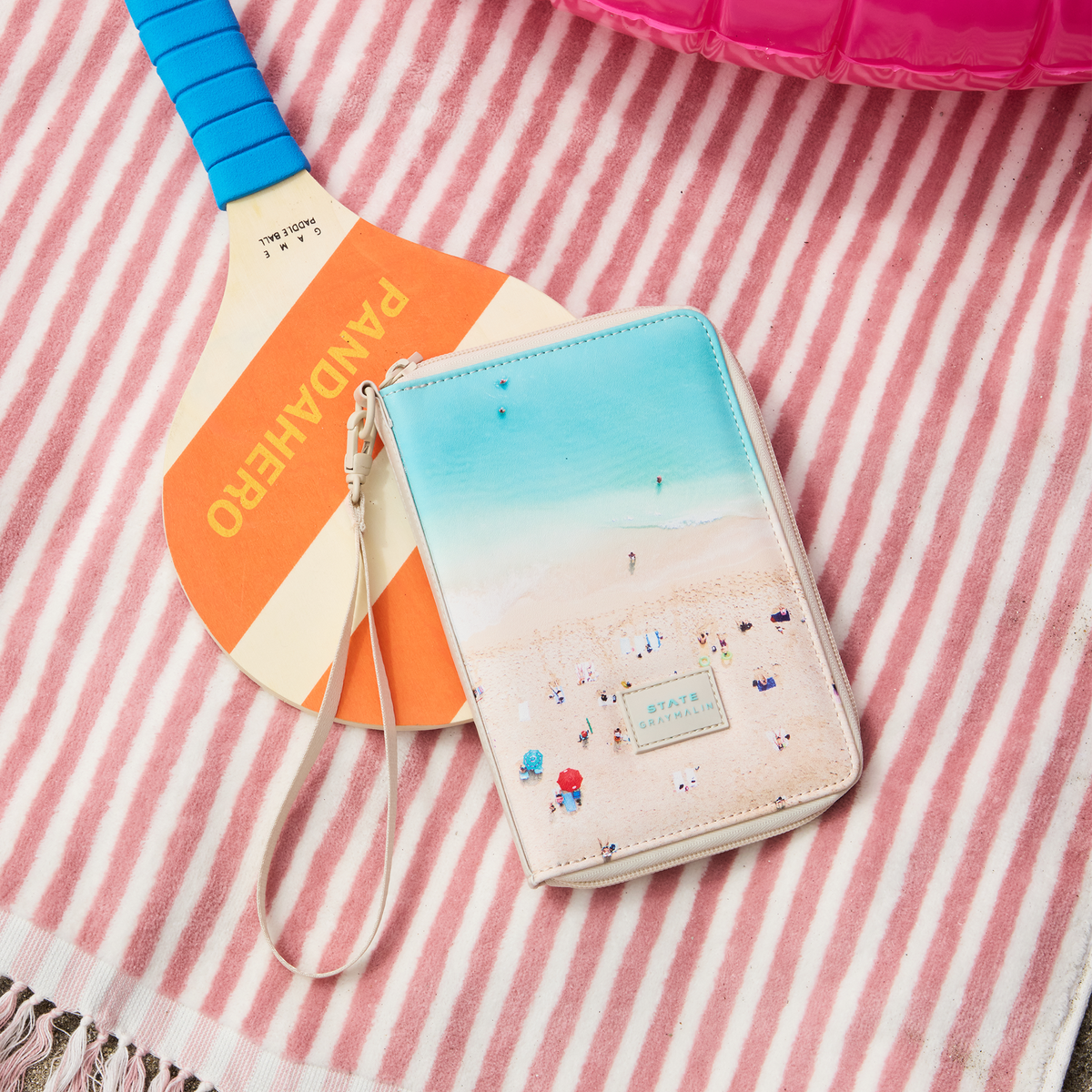 STATE x Gray Malin Family Passport Holder at the beach