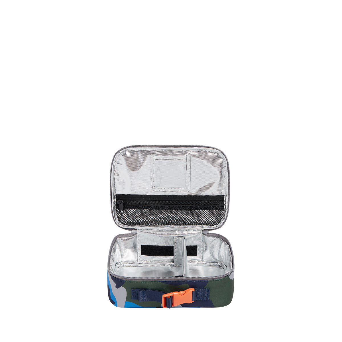 state bags rodgers lunch box printed canvas camo interior front view click to zoom