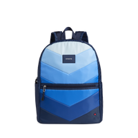 state bags kane kids large backpack nylon blue chevron puffer front view click to zoom