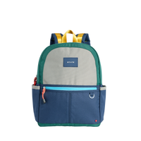state bags kane kids travel backpack polyester canvas green/navy front view click to zoom
