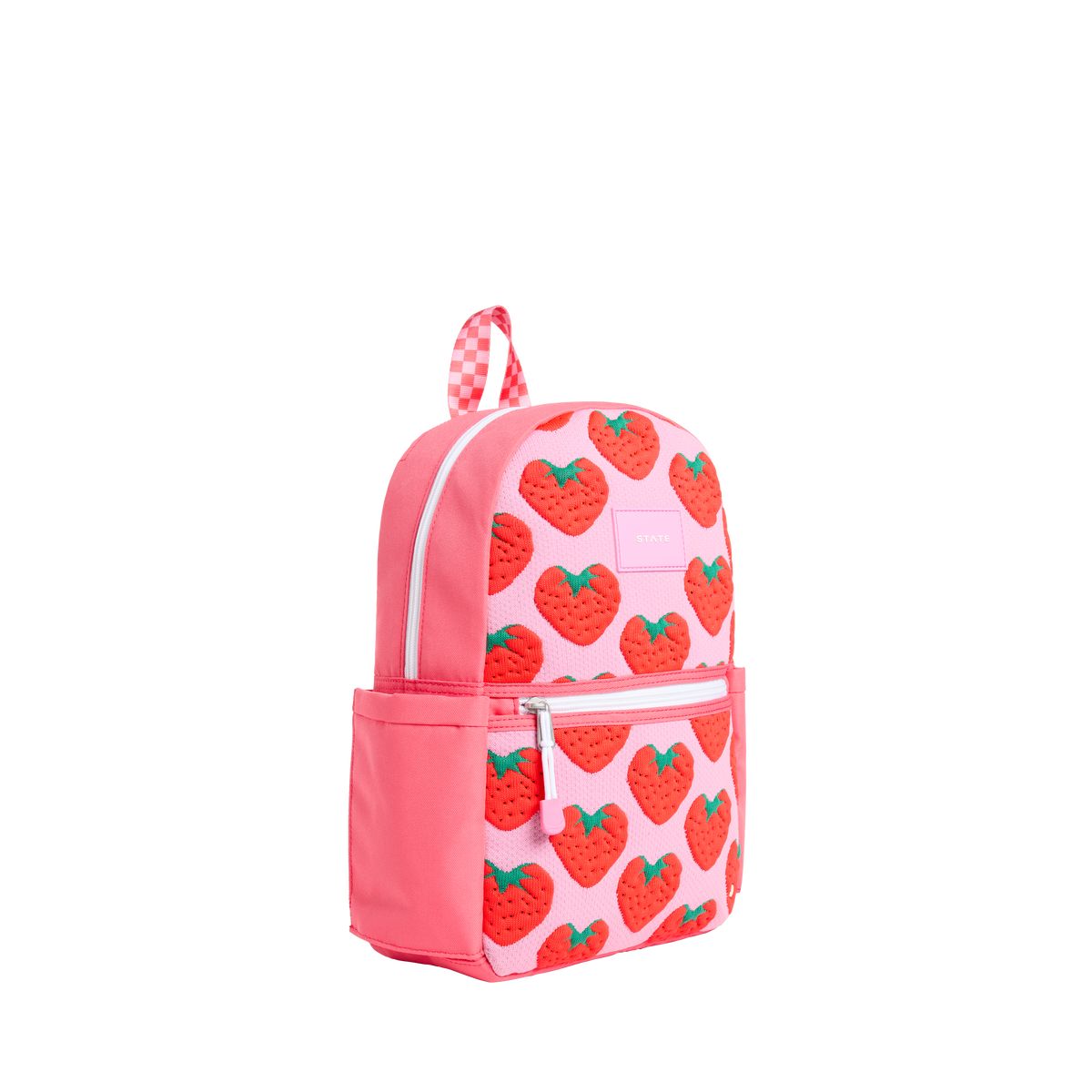 state bags kane kids mini travel strawberries pink side view click to zoom