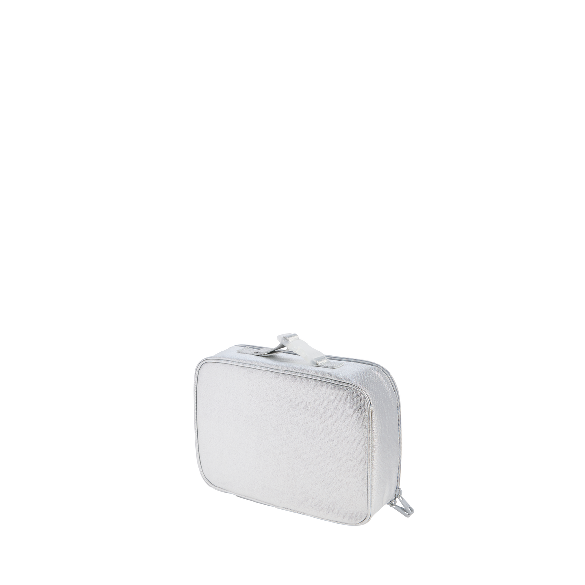 state bags rodgers lunch box metallic silver side view click to zoom