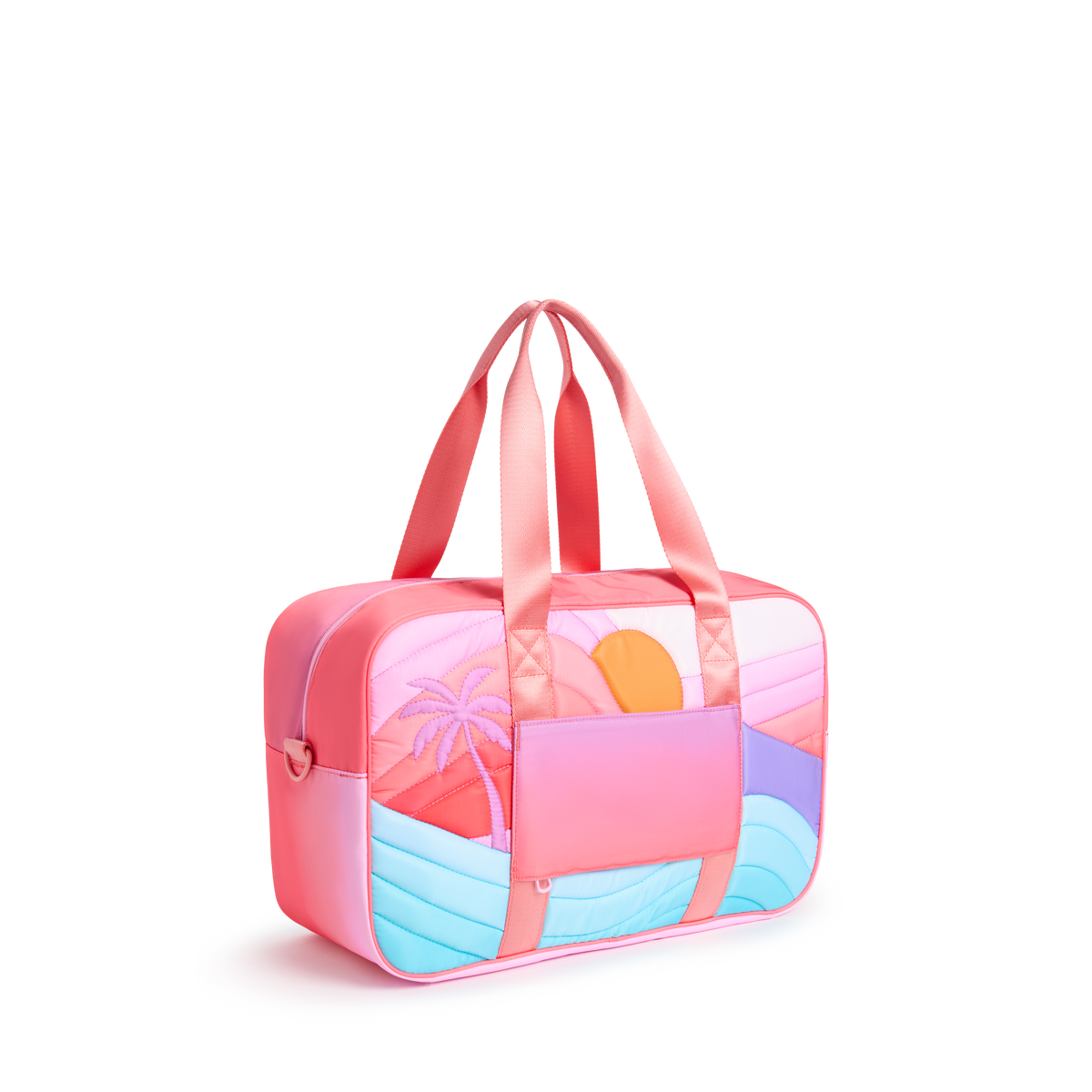 STATE Bags Rockaway Duffle Nylon Puffer Sunset Back View Click to Zoom