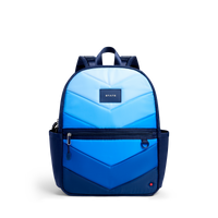 STATE Bags Kane Backpack Blue Chevron Front View Click to Zoom