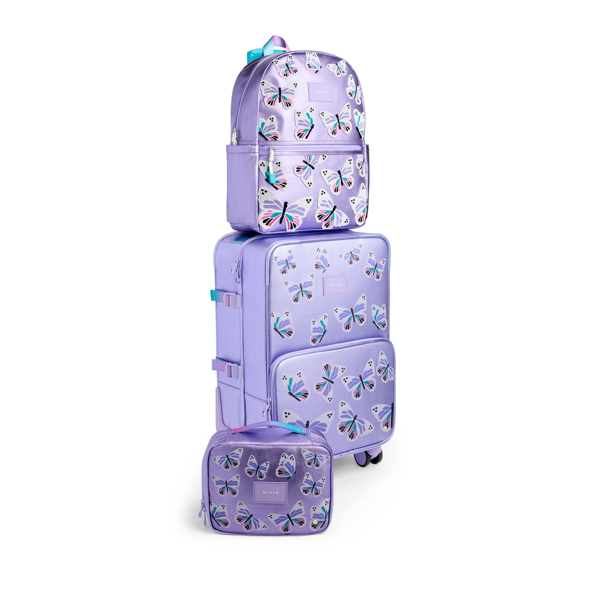 STATE Bags Travel Bundle Butterflies Front View Click to Zoom