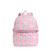STATE x LoveShack Fancy Kane Double Pocket Backpack Blooming Heirloom Front  View Click to Zoom