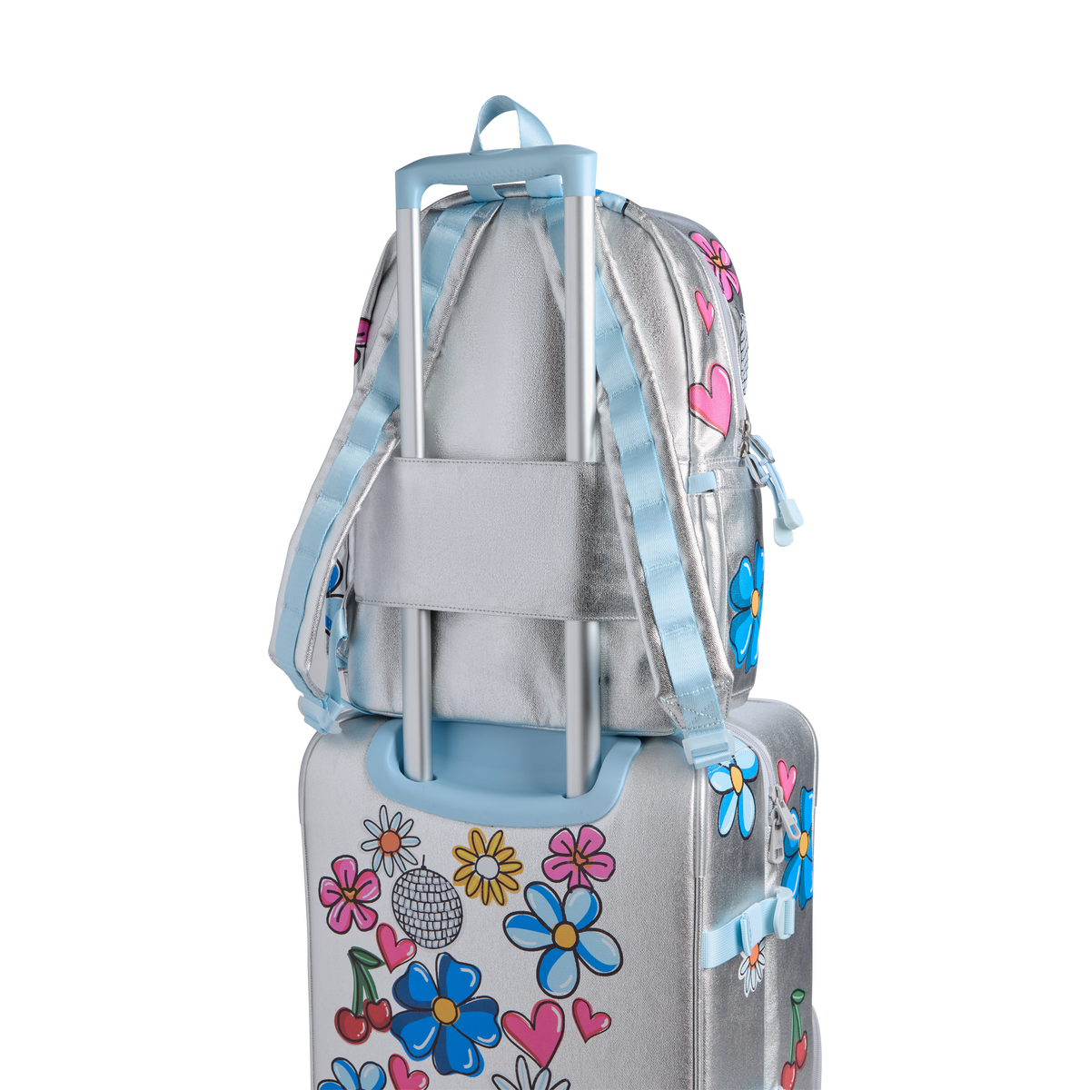 STATE Bags Kane Backpack Metallic Graffiti Back View Click to Zoom