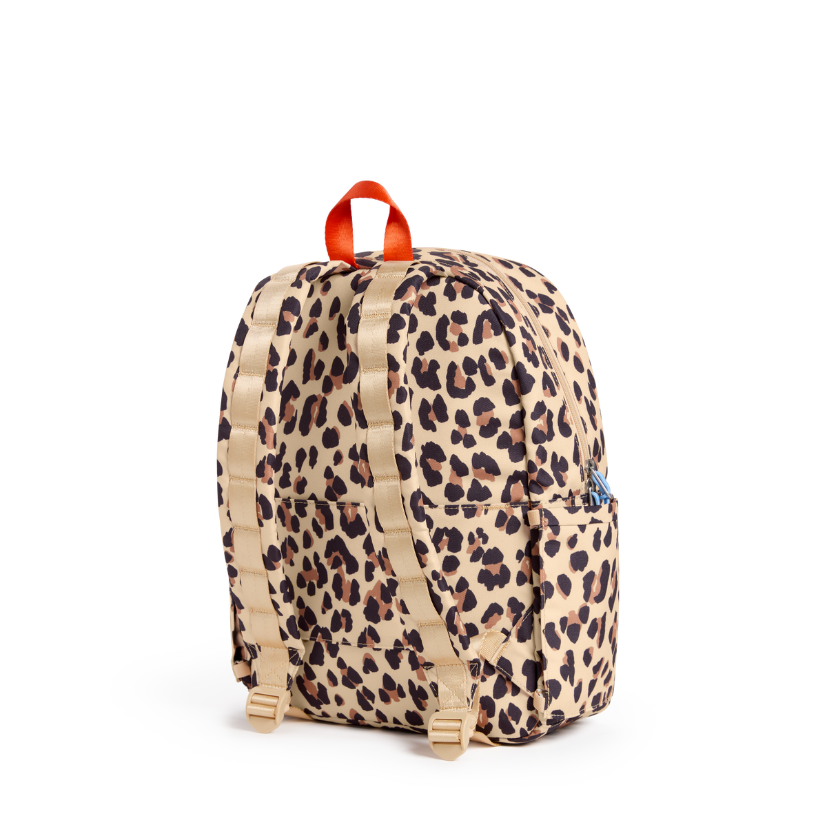 STATE Bags Kane Kids Travel Backpack Printed Canvas Leopard Back View Click to Zoom