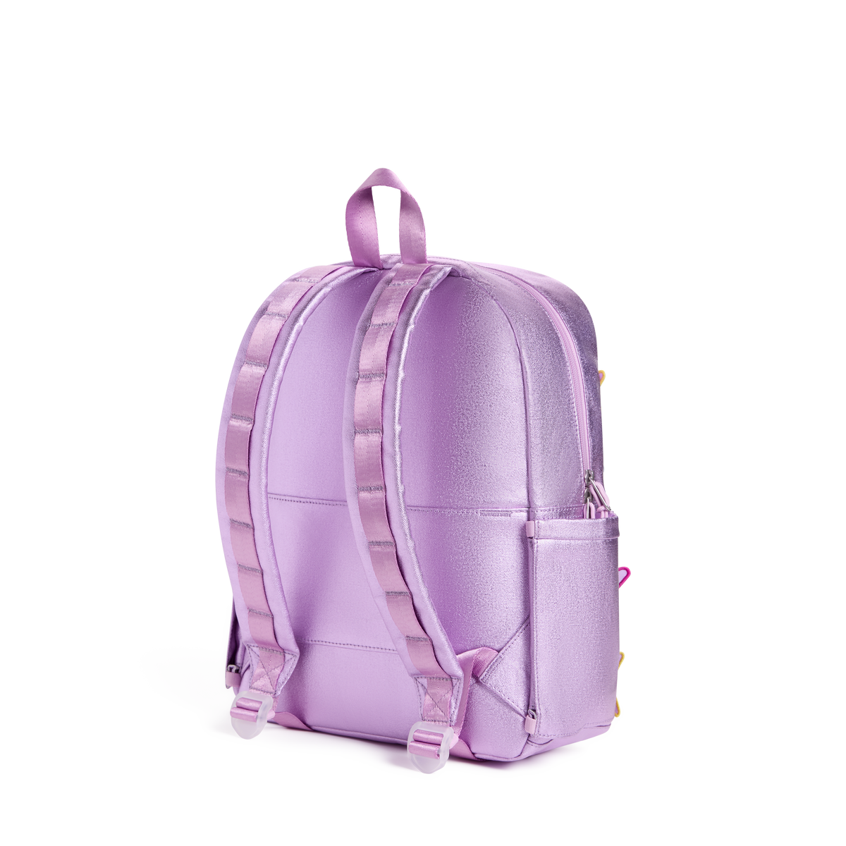 STATE Bags Kane Kids Backpack Metallic 3D Stars Back View Click to Zoom
