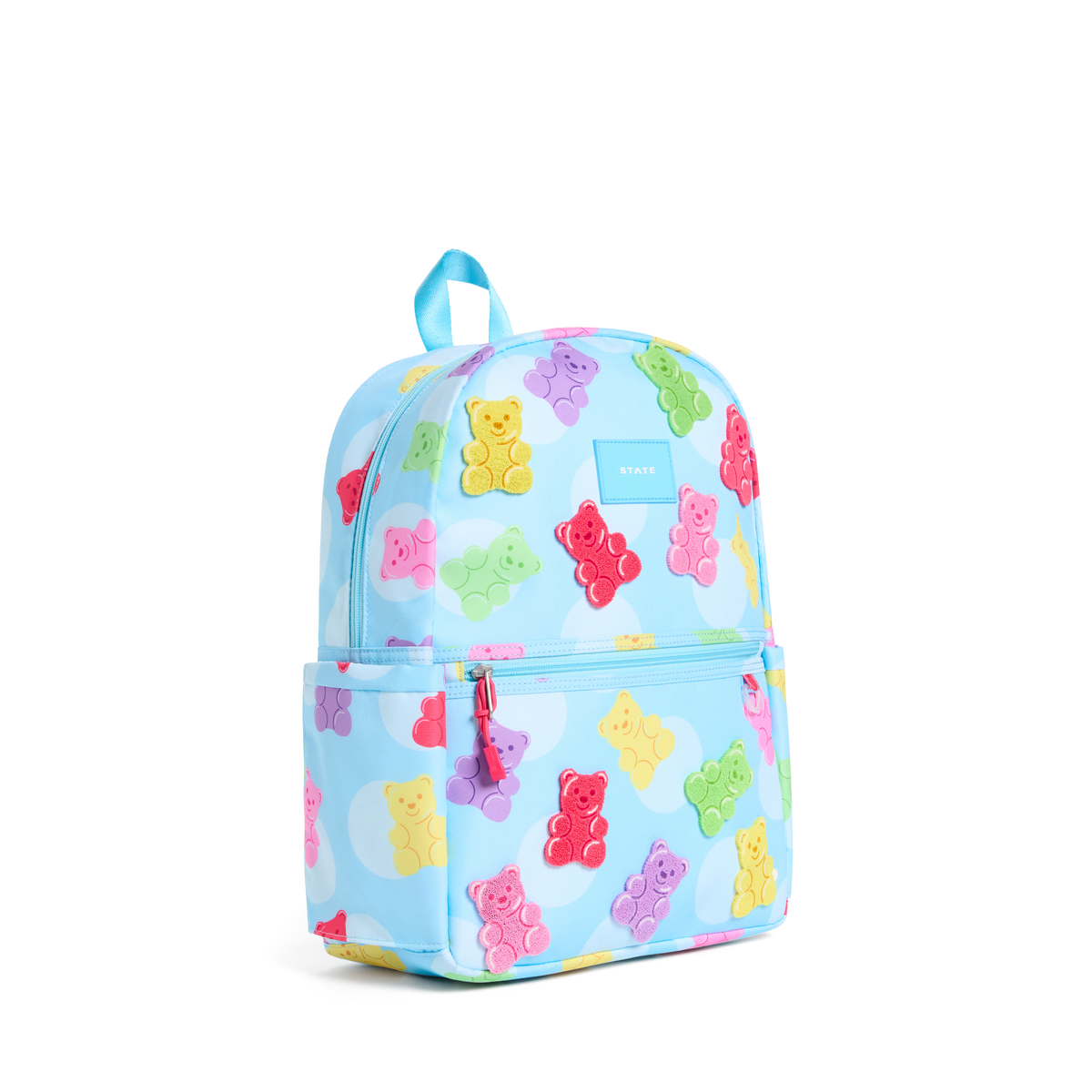 STATE Bags Kane Kids Travel Backpack Gummy Bears Side View Click to Zoom