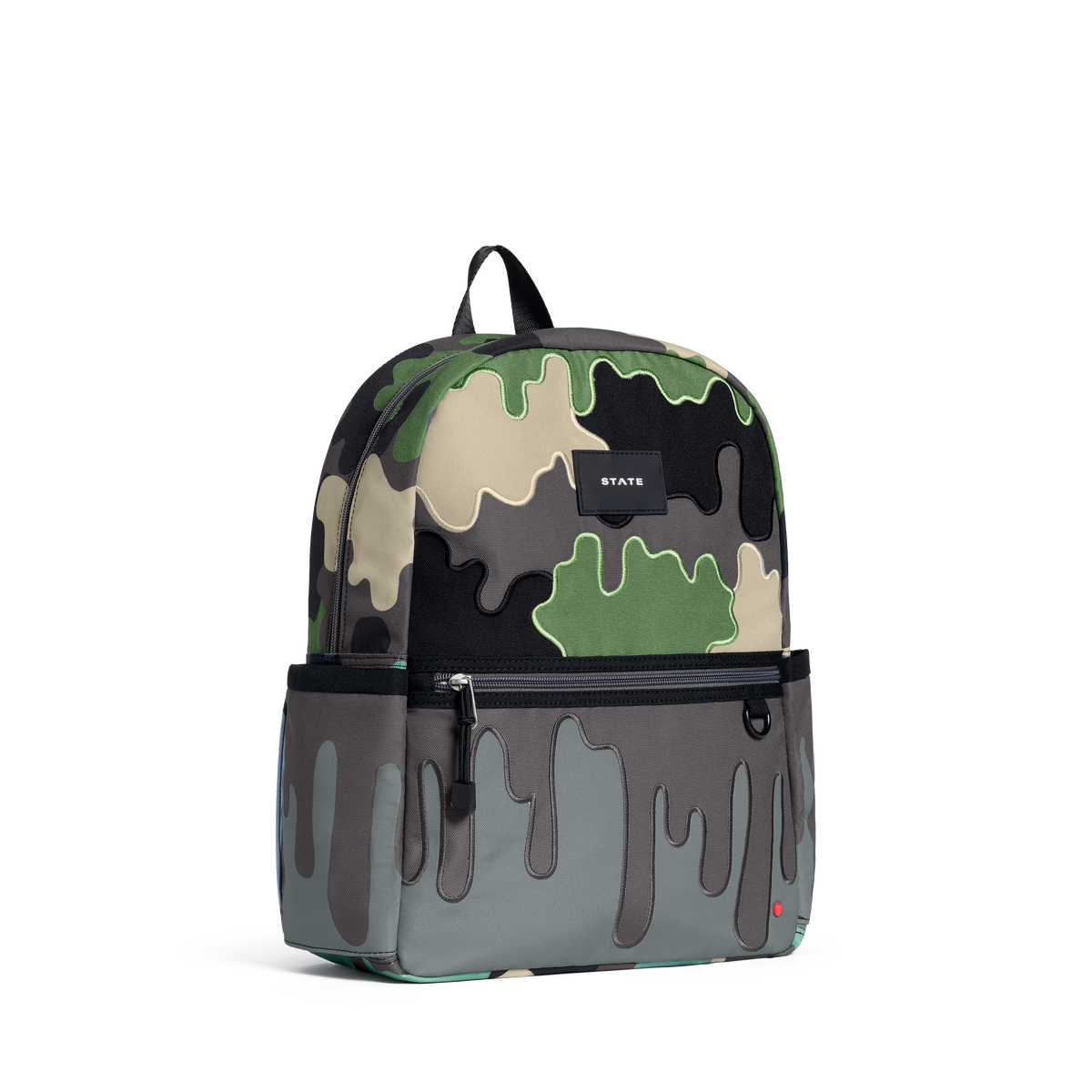 STATE Bags Kane Backpack Camo Drip Side View Click to Zoom