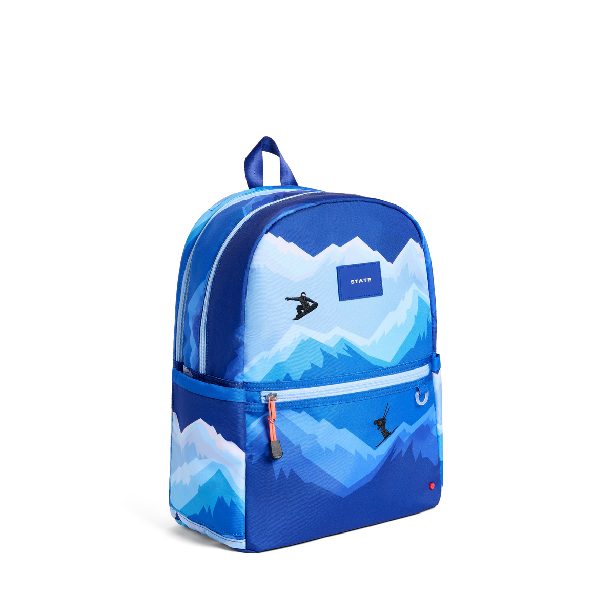 STATE Bags Kane Double Pocket Backpack Mountains Side View Click to Zoom
