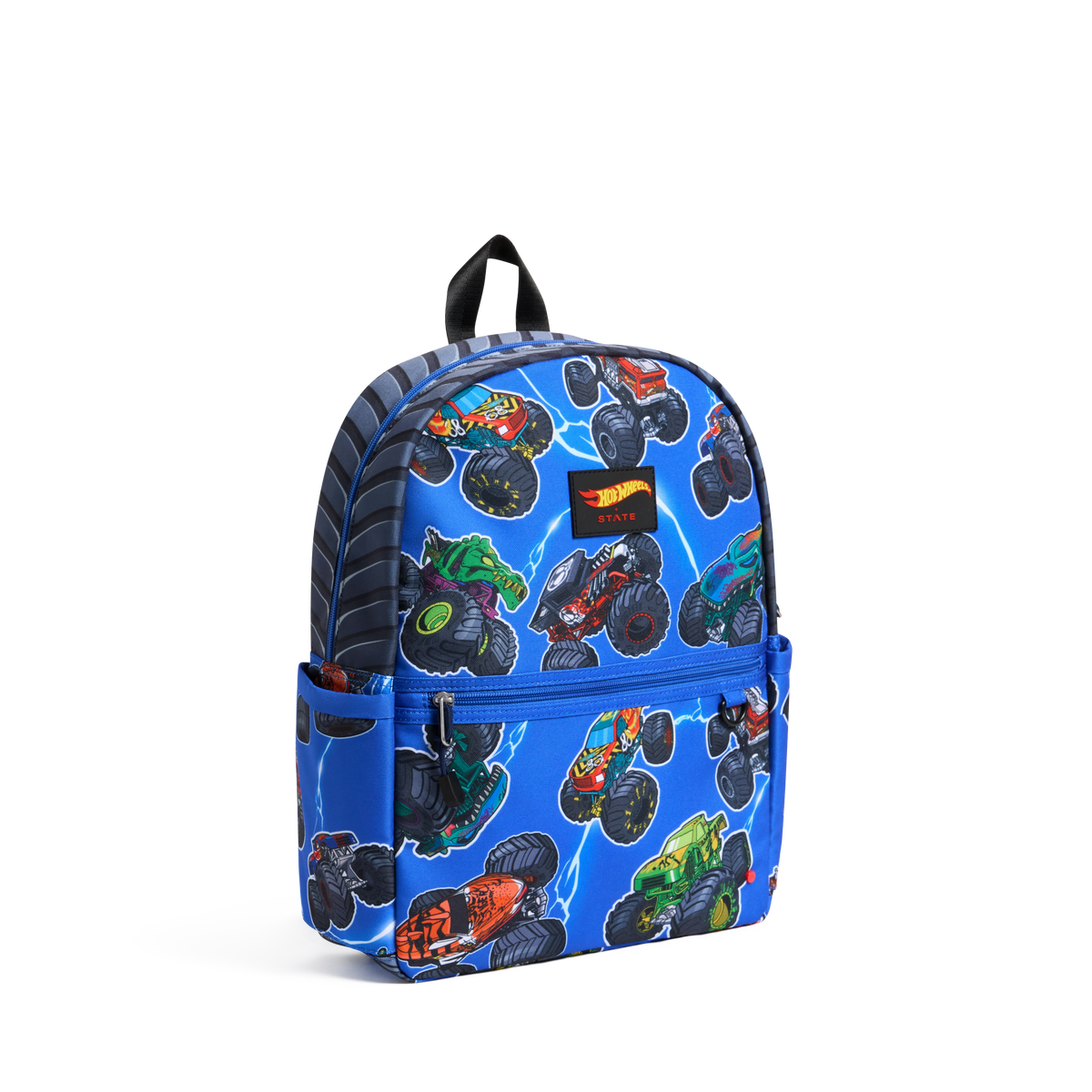 STATE x Hot Wheels™ Kane Backpack Falling Trucks Side View Click to Zoom