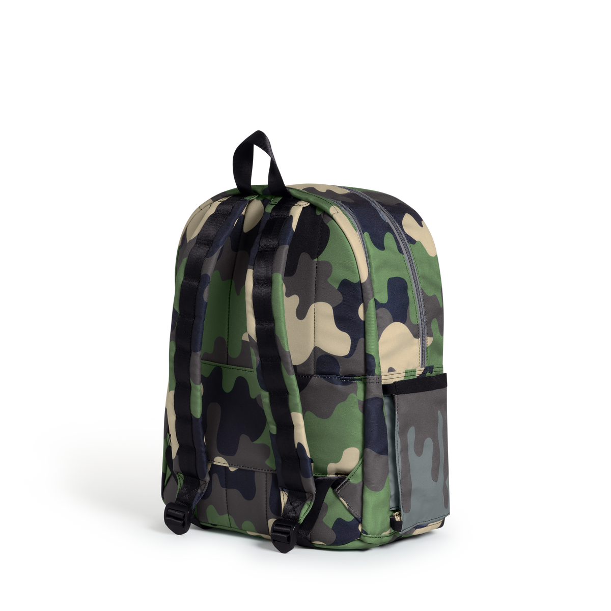 STATE Bags Kane Double Pocket Backpack Camo drip Back View Click to Zoom