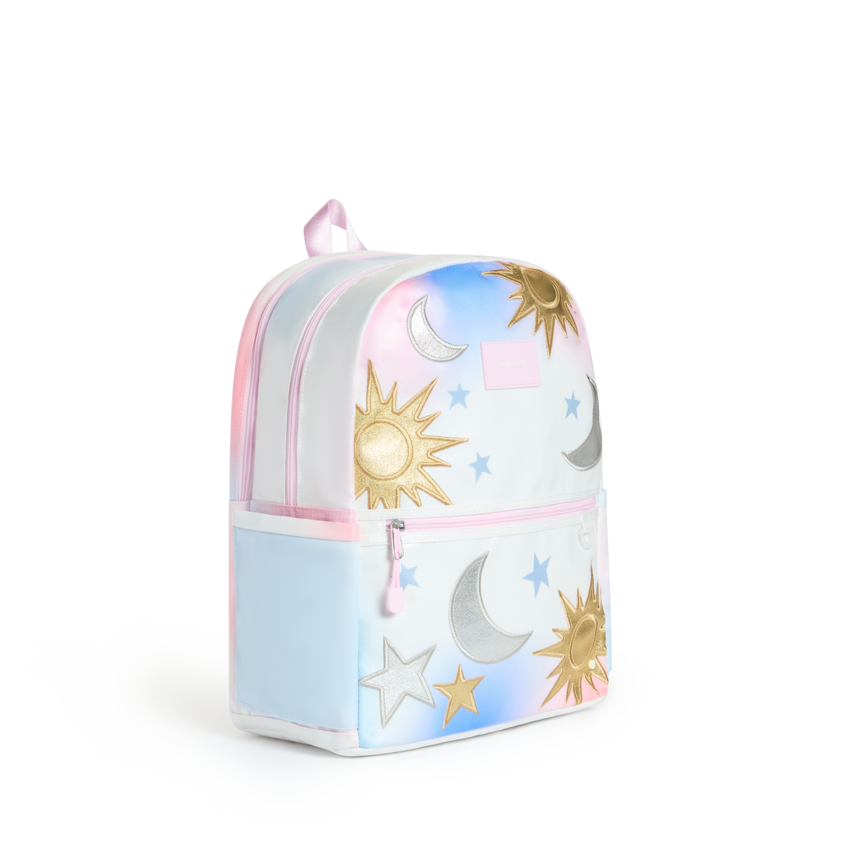 STATE Bags Kane Double Pocket Backpack Celestial side View Click to Zoom