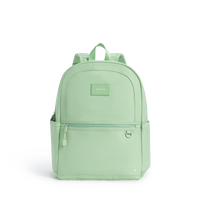 STATE Bags Kane Double Pocket Backpack Green Front View Click to Zoom