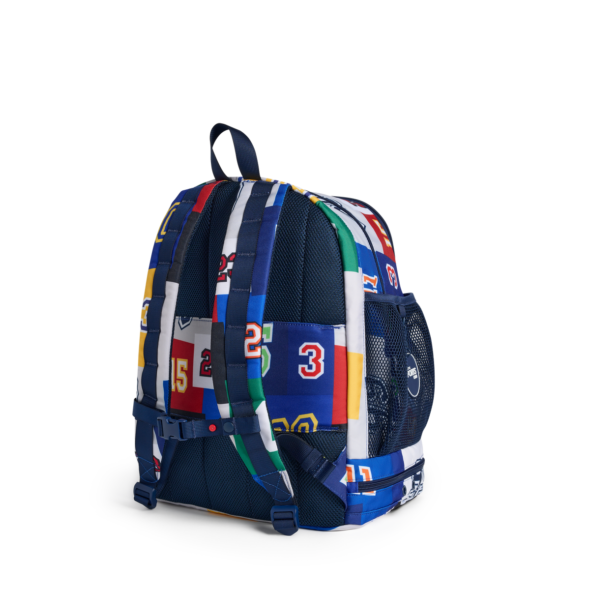 STATE Bags Ozzie Ball Backpack Varsity Numbers Back View Click to Zoom