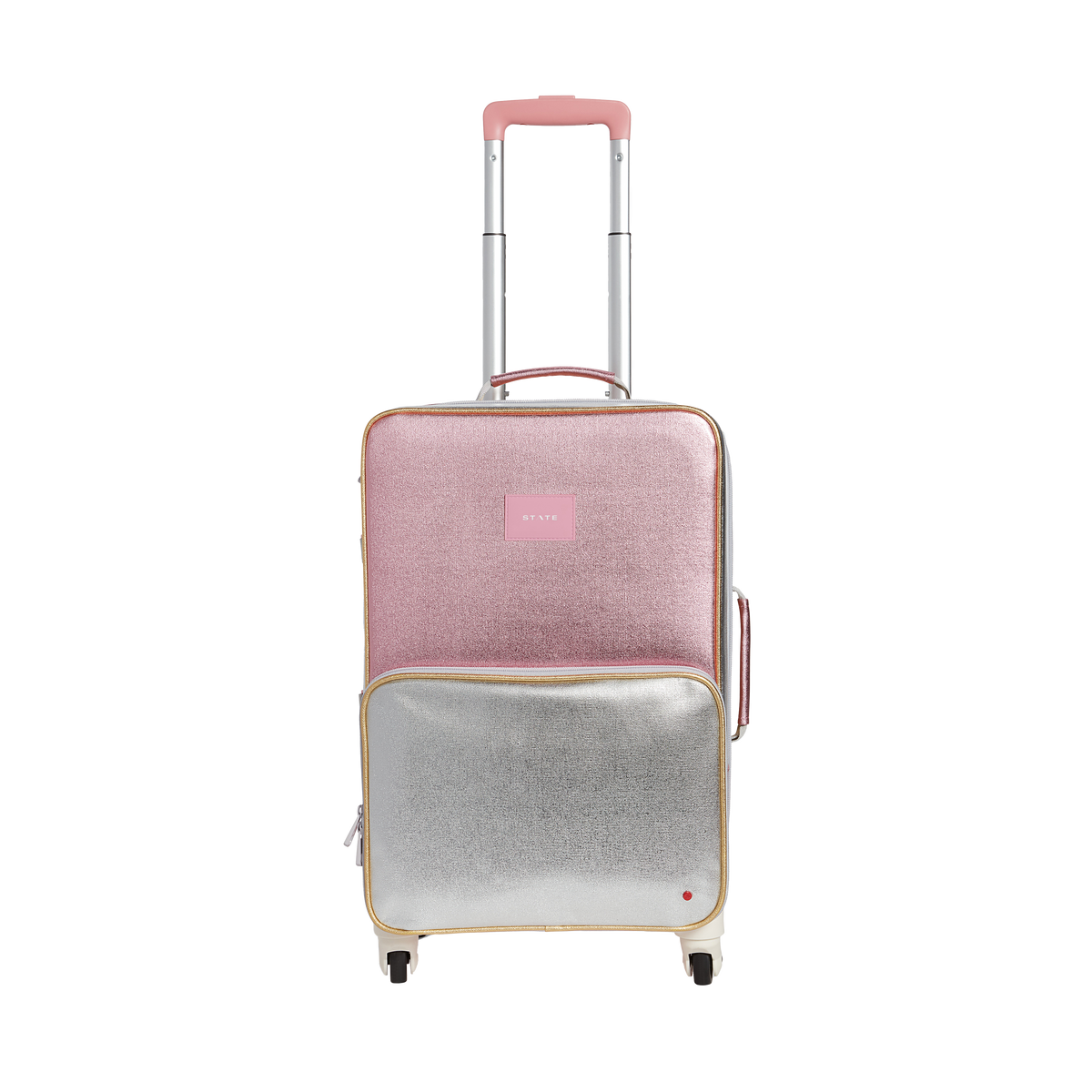 STATE Bags Logan Carry-On Pink/Silver Front View Click to Zoom
