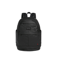 state bags lenox with shoe pocket backpack coated canvas black front view click to zoom