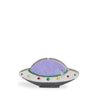 state bags UFO charm polyester canvas grey front view click to zoom
