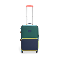 state bags Logan suitcase polyester green/navy front view click to zoom